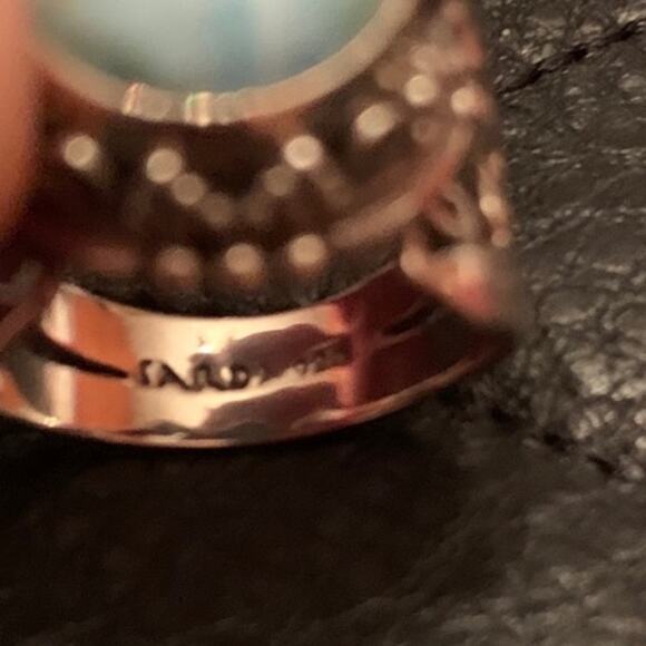 Sarda Sterling Silver and Larimar Ring - Picture 7 of 7